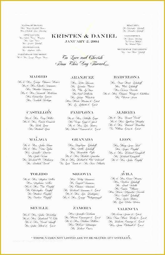 Free Wedding Seating Chart Template Excel Of Wedding Seating Chart Template Excel Beautiful 52 Lovely