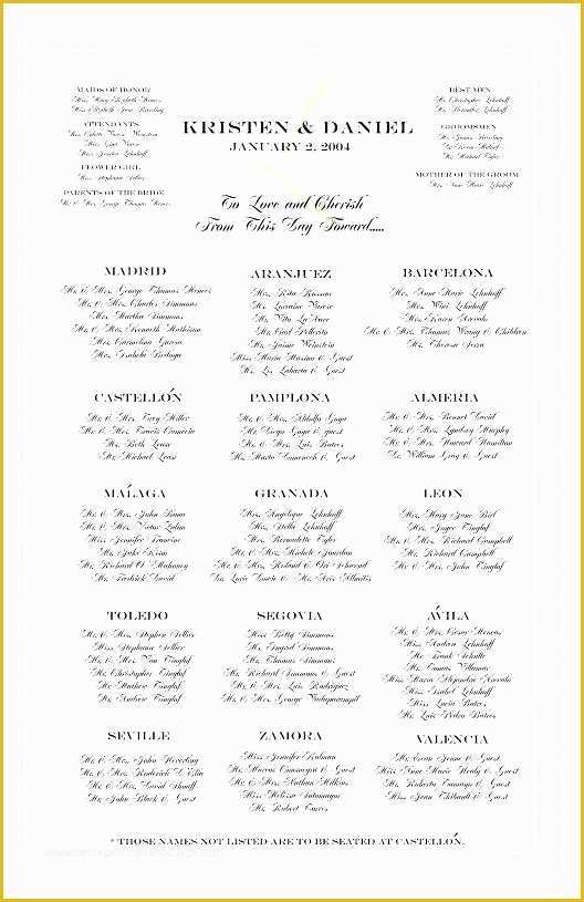 Free Wedding Seating Chart Template Excel Of Wedding Seating Chart Template Excel Beautiful 52 Lovely