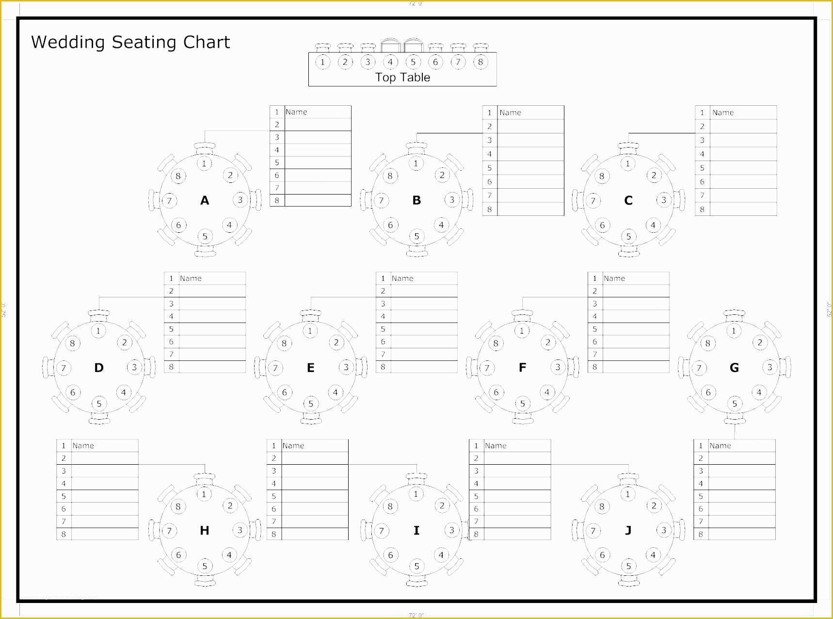 Free Wedding Seating Chart Template Of 6 Wedding Seating Chart Template Excel Exceltemplates