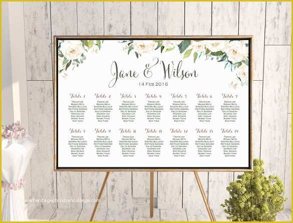 59 Free Wedding Seating Chart Template Printable