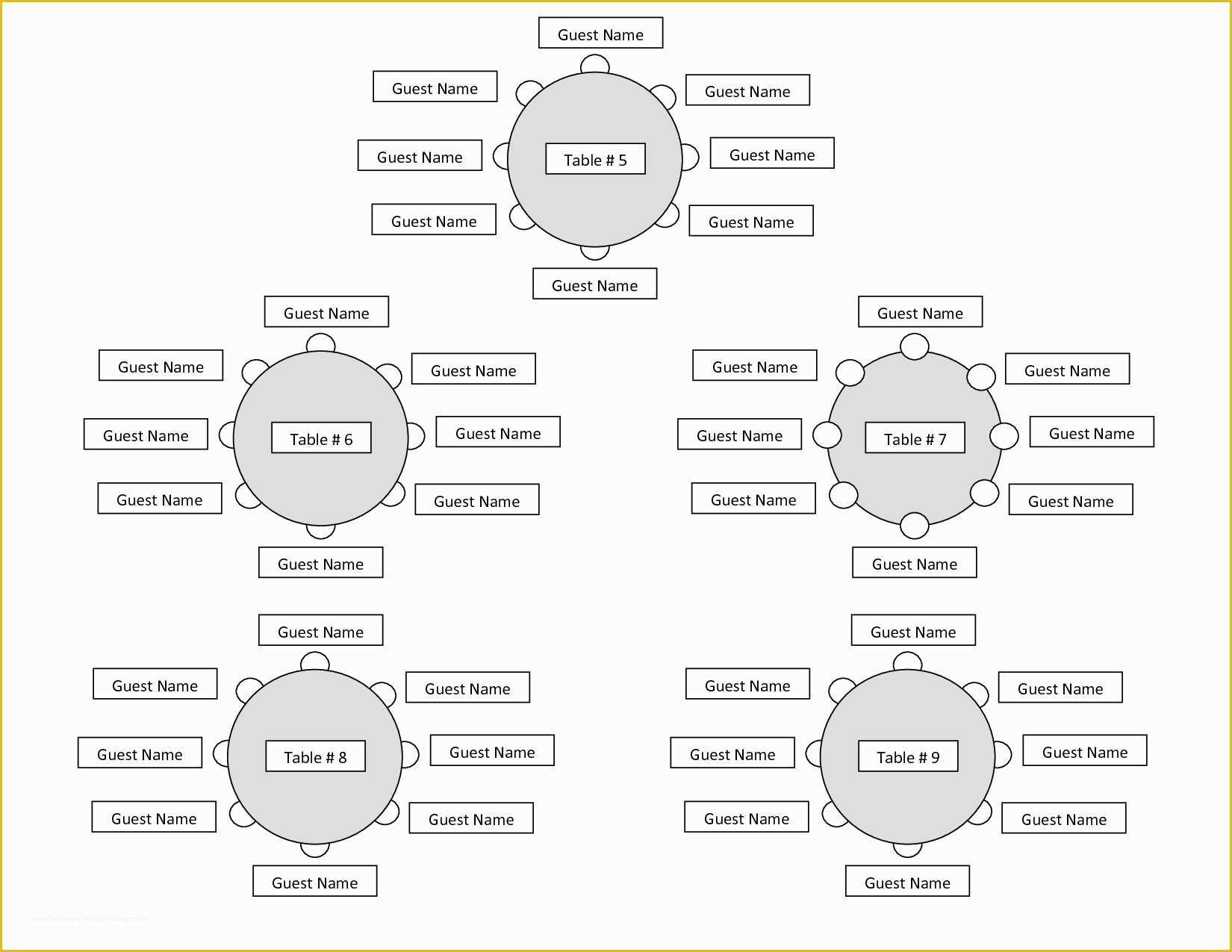 Free Wedding Seating Chart Template Printable Of Printable Seating Charts Portablegasgrillweber