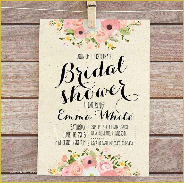Free Wedding Shower Invitation Templates Of 15 Bridal Shower Invitation Template