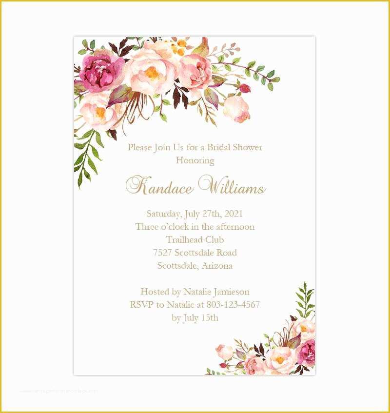 Free Wedding Shower Invitation Templates Of 15 Bridal Shower Invitation Template