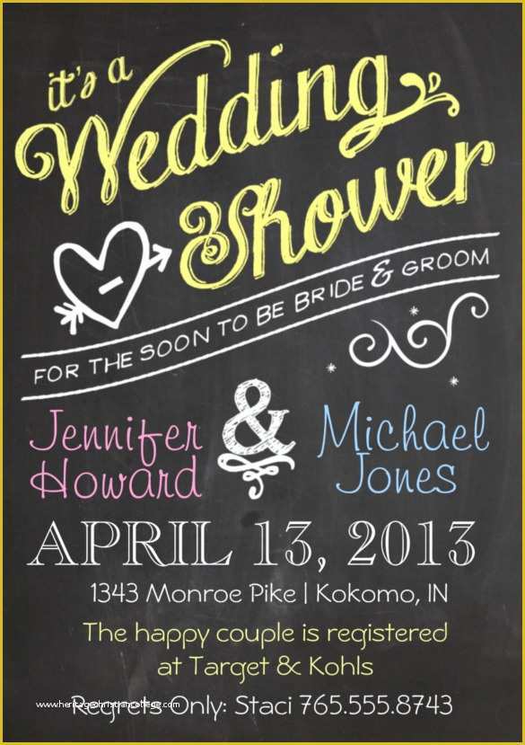 Free Wedding Shower Invitation Templates Of 26 Wedding Shower Invitation Templates – Free Sample