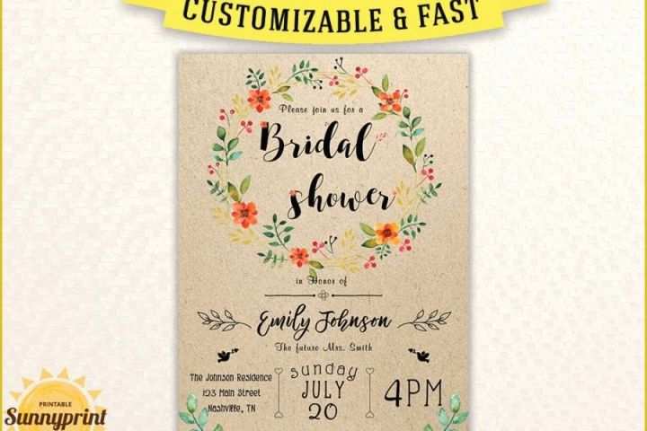 Free Wedding Shower Invitation Templates Of Bridal Shower Invites Bridal Shower Vintage Bridal