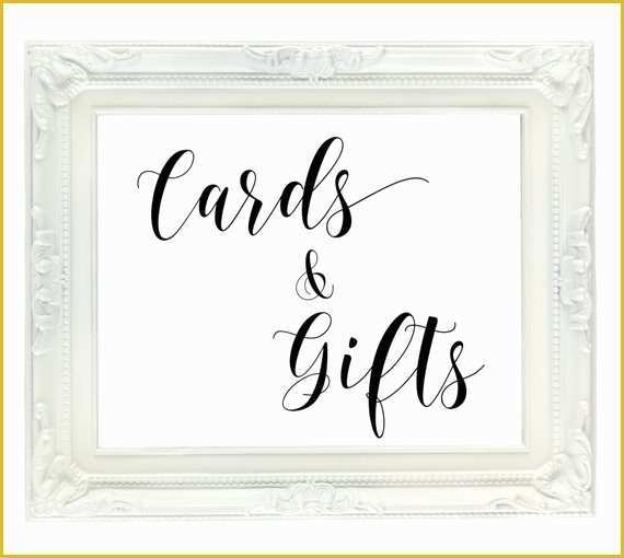 Free Wedding Sign Templates Of Cards & Gifts Wedding Sign Printable Wedding Sign T Table