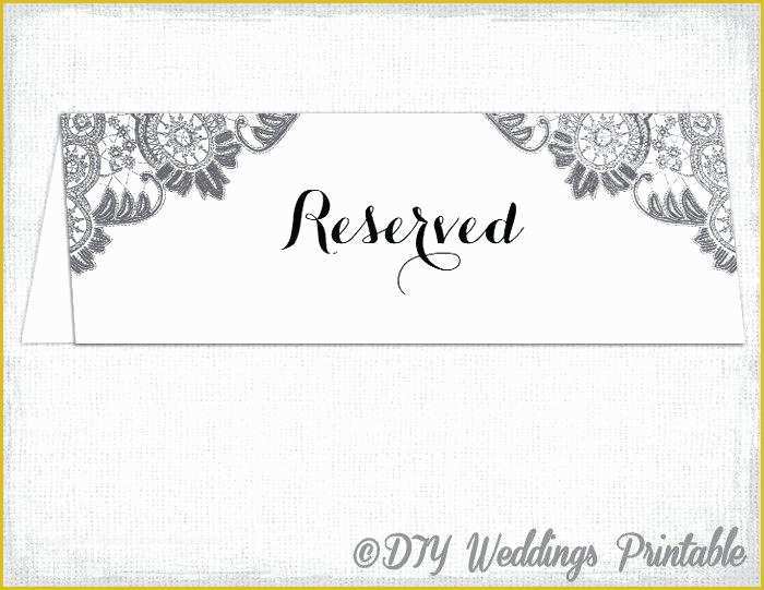 Free Wedding Sign Templates Of Free Printable Reserved Table Signs Template