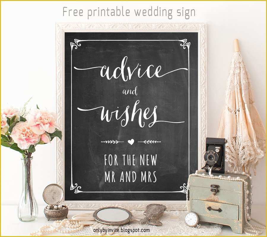 Free Wedding Sign Templates Of Free Printables for Happy Occasions Free Pritnable