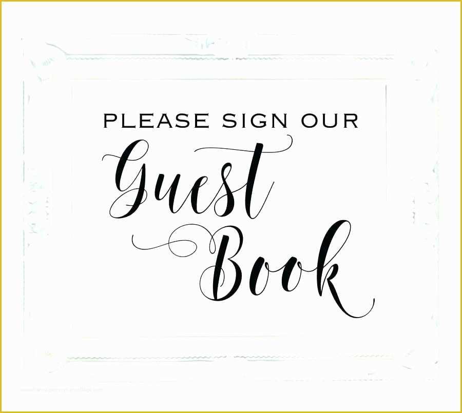 Free Wedding Sign Templates Of Guest Book Sign Wedding Printable Template Signs Guestbook