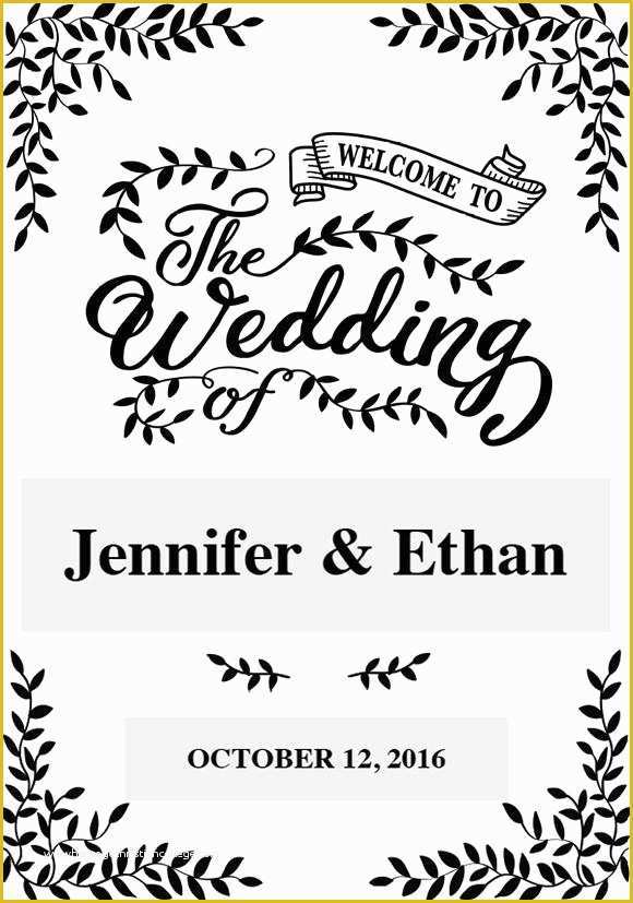 49 Free Wedding Sign Templates