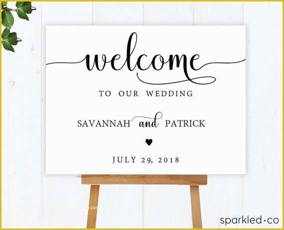 Free Wedding Sign Templates Of Wedding Wel E Sign Template