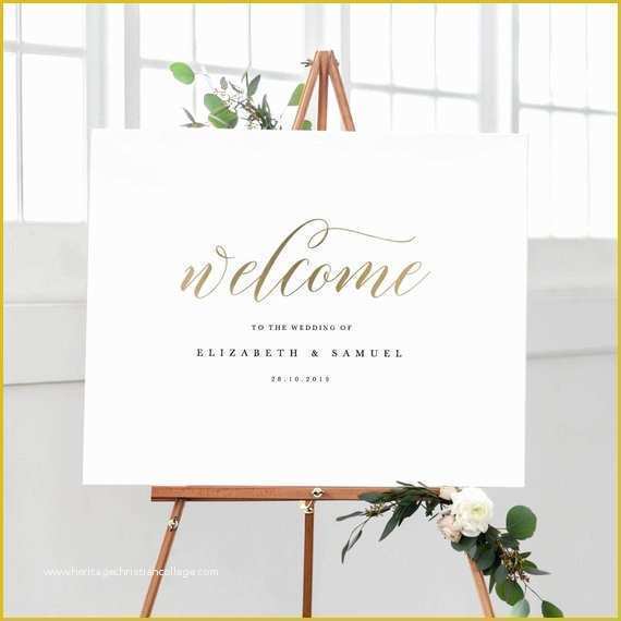Free Wedding Sign Templates Of Wel E to Our Wedding Sign Template Printable Wel E Sign