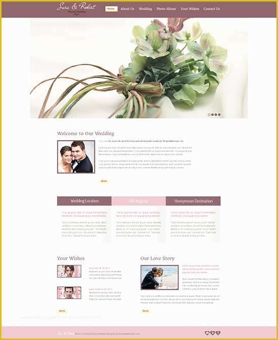 Free Wedding Website Templates Download HTML and Css Of 60 Free Responsive HTML5 Css3 Website Templates