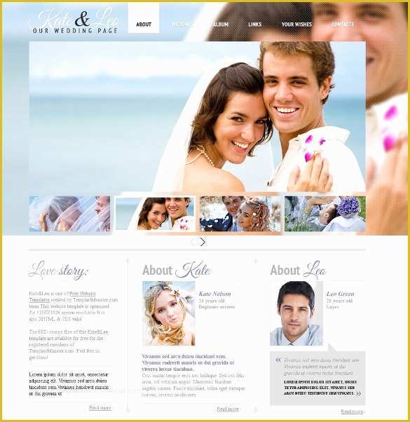 Free Wedding Website Templates Of 37 Free Wedding Website themes &amp; Templates
