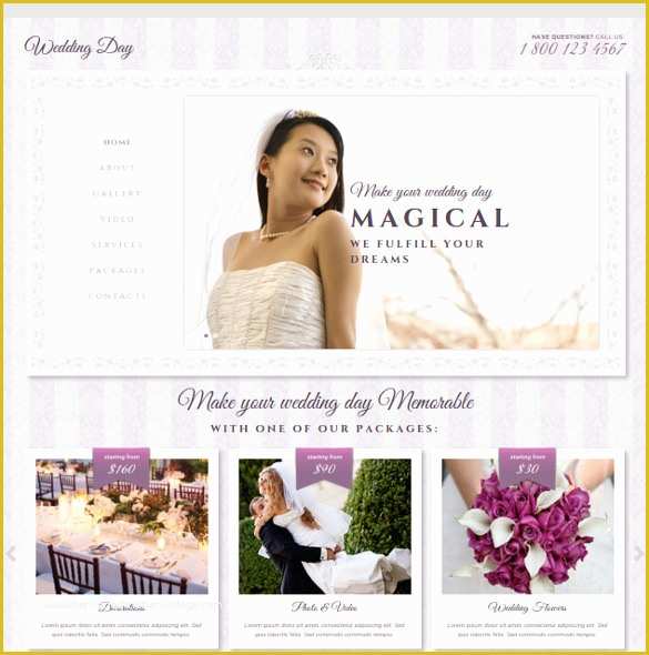 Free Wedding Website Templates Of 37 Free Wedding Website themes &amp; Templates