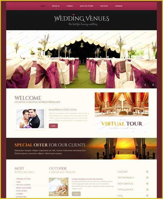 Free Wedding Website Templates Of 70 Best Wedding Website Templates Free & Premium