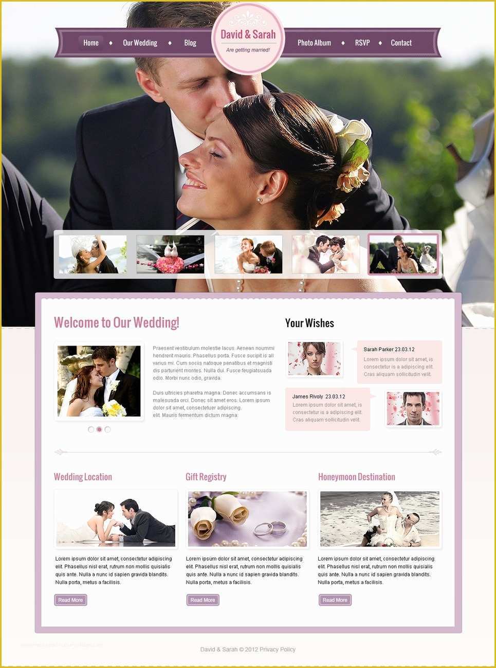 Free Wedding Website Templates Of Wedding Website Template