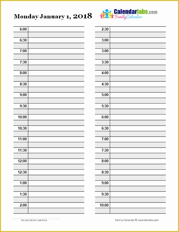 Free Weekly Agenda Templates Of 2018 Daily Planner Template Free Printable Templates