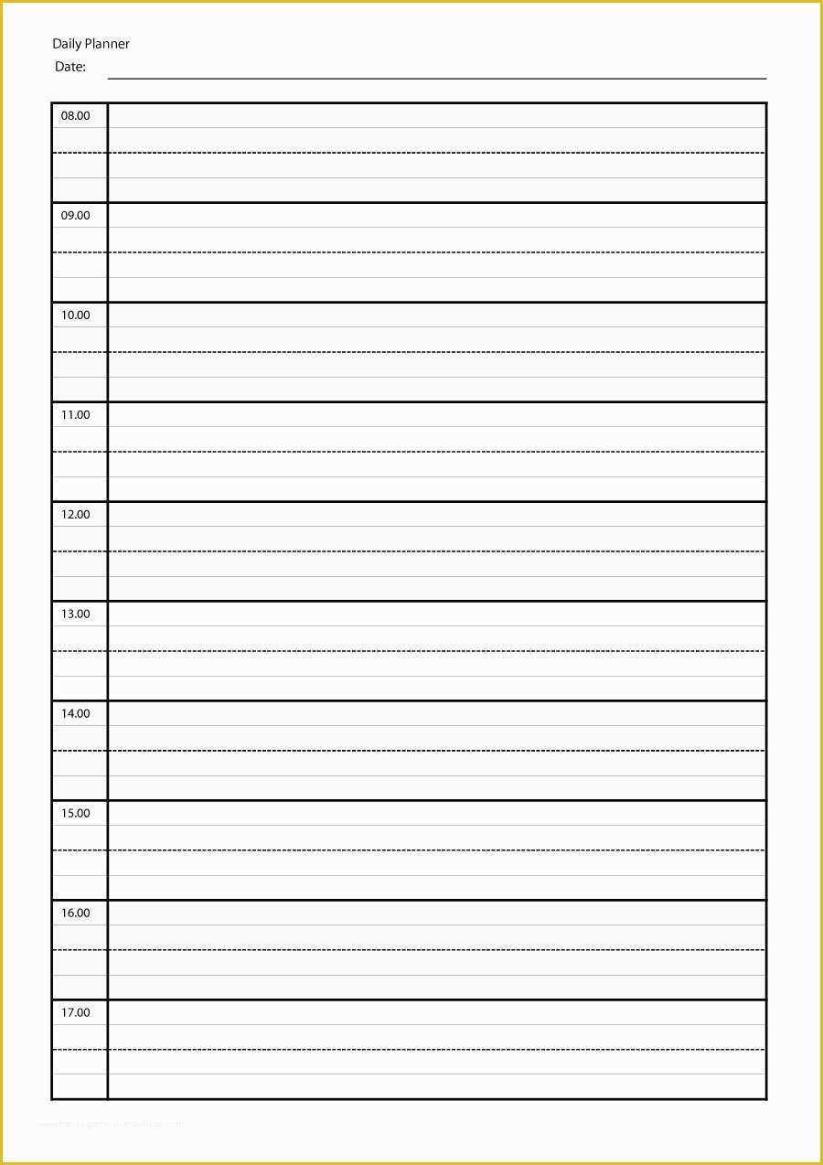 Free Weekly Agenda Templates Of 40 Printable Daily Planner Templates Free Template Lab