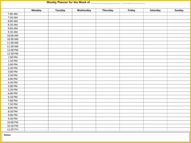 Free Weekly Agenda Templates Of 7 Free Weekly Planner Template &amp; Schedule Planners Word