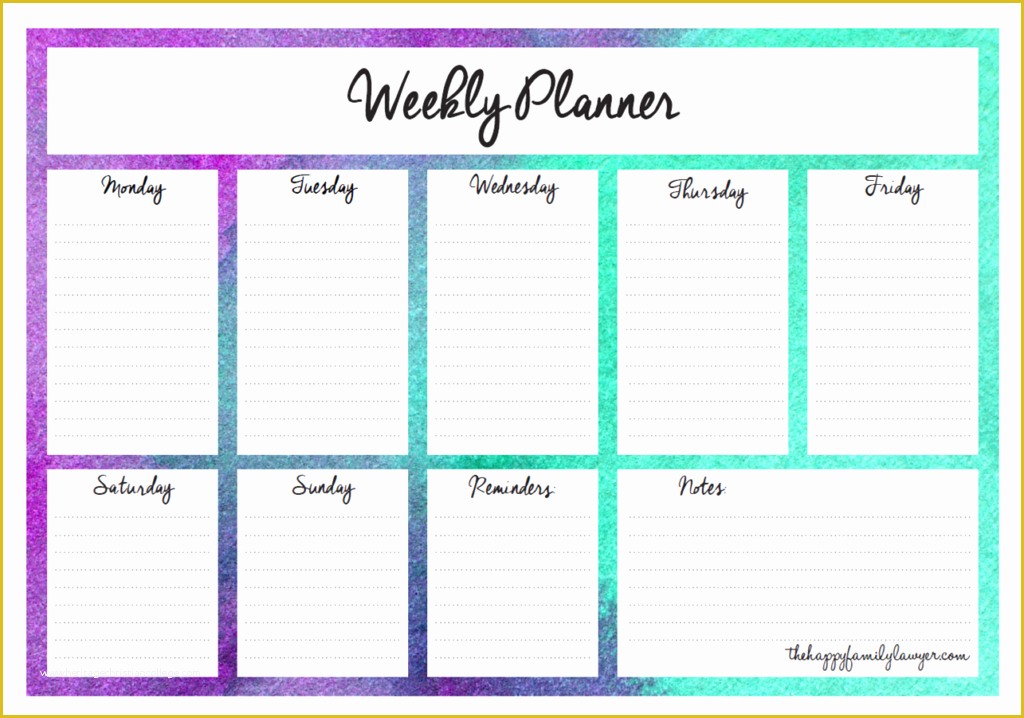 Free Weekly Agenda Templates Of Download Your Free Weekly Planners now 5 Designs to