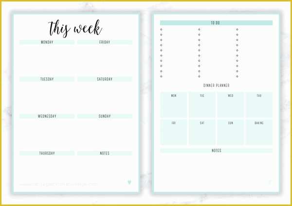 Free Weekly Agenda Templates Of Weekly Planner Templates Free