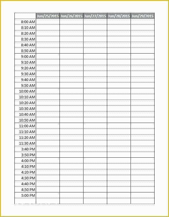 Free Weekly Appointment Calendar Template Of Appointment Tracker Template Excel Weekly Calendar Info