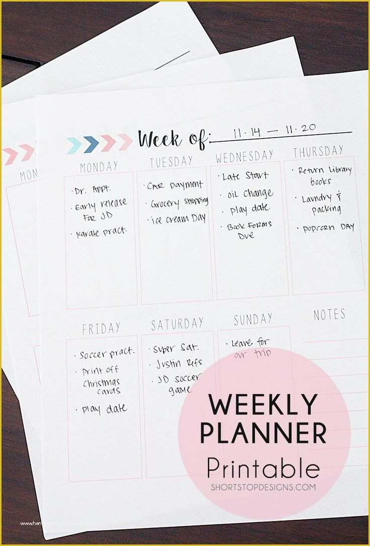 Free Weekly Calendar Template Of 25 Best Ideas About Weekly Calendar On Pinterest