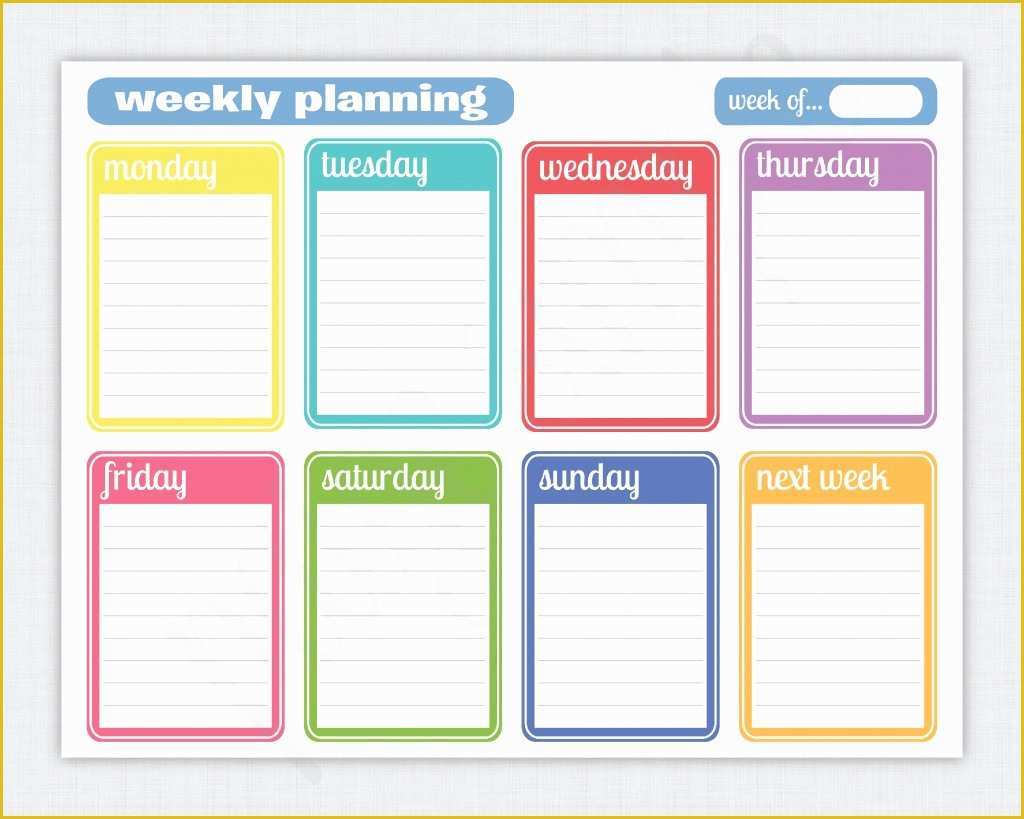 Free Weekly Calendar Template Of 7 Best Of Weekly Calendar Printable Printable