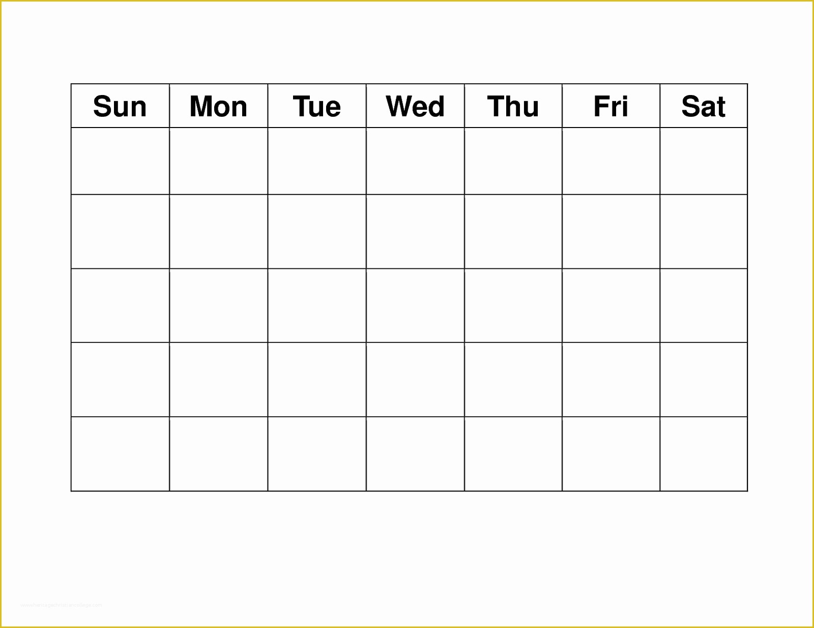 Free Weekly Calendar Template Of Blank Weekly Calendars Printable