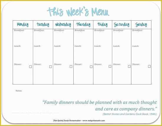 Free Weekly Meal Planner Template Of 30 Family Meal Planning Templates Weekly Monthly Bud