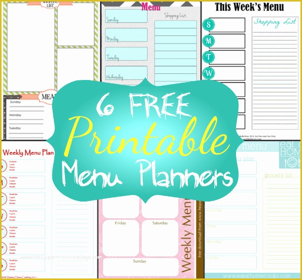 Free Weekly Meal Planner Template Of 6 Weekly Menu Planner Templates Infarrantly Creative