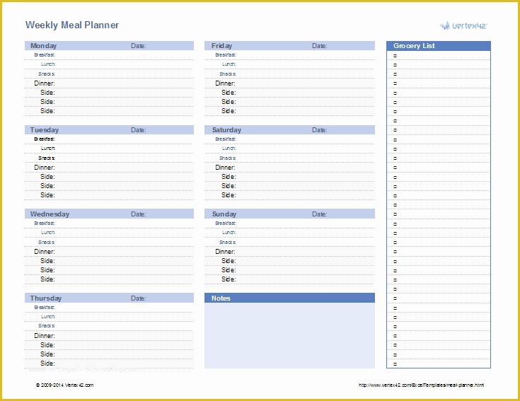 Free Weekly Meal Planner Template Of Meal Planner Template Weekly Menu Planner