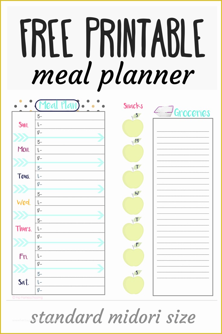 Free Weekly Meal Planner Template with Grocery List Of Check Out This Free Meal Planner and Grocery List Midori