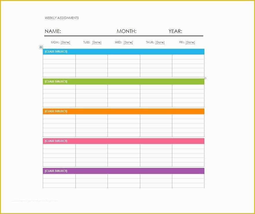 Free Weekly Planner Template Of 26 Blank Weekly Calendar Templates [pdf Excel Word