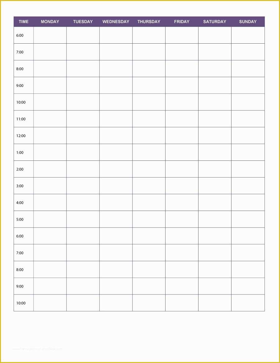 Free Weekly Planner Template Of 40 Printable Daily Planner Templates Free Template Lab