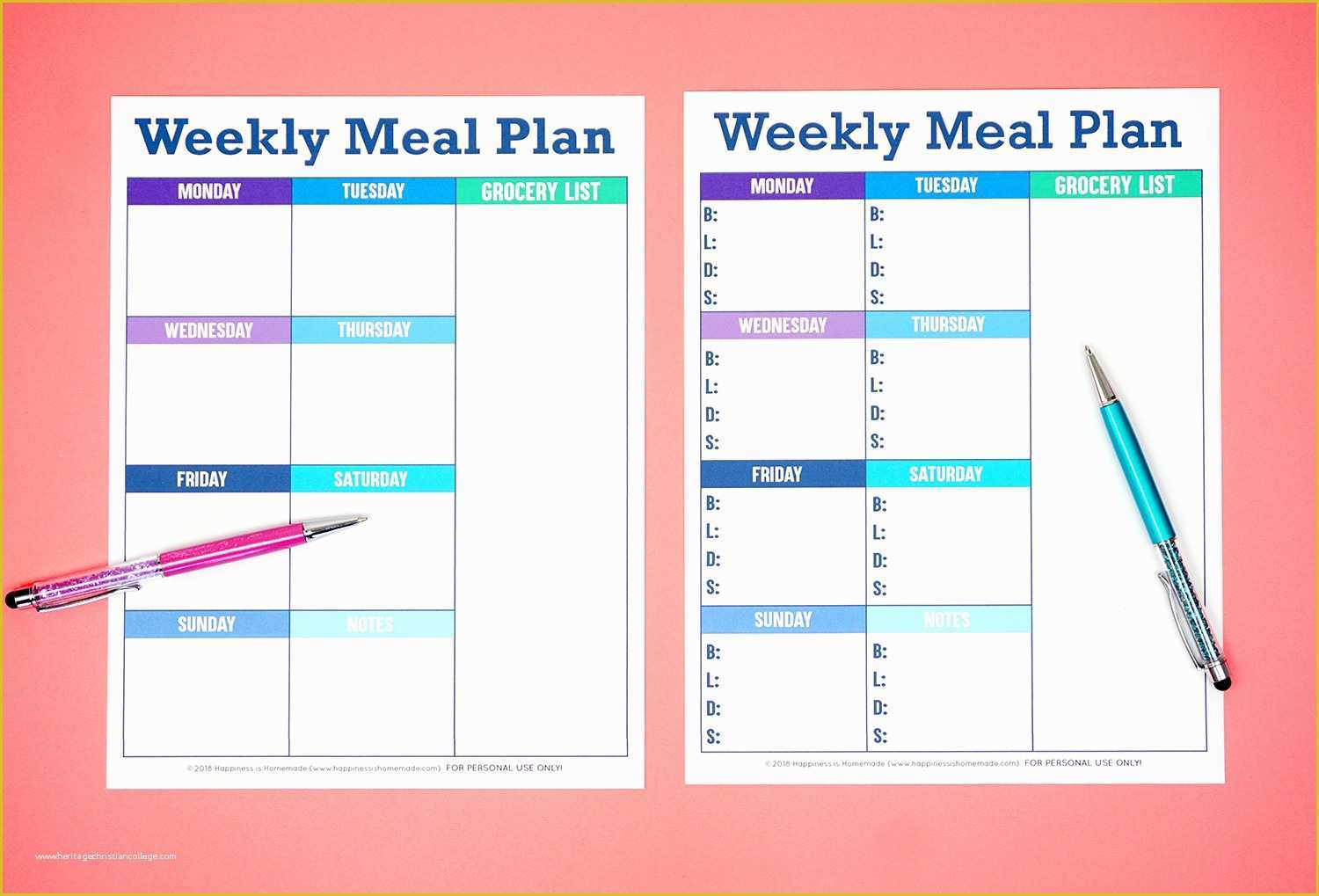 Free Weekly Planner Template Of Printable Weekly Meal Planner Template Happiness is Homemade