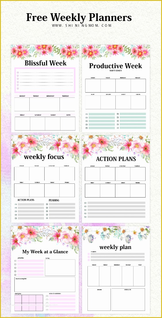 Free Weekly Planner Template Of Weekly Planner Template 15 Free Brilliant Designs