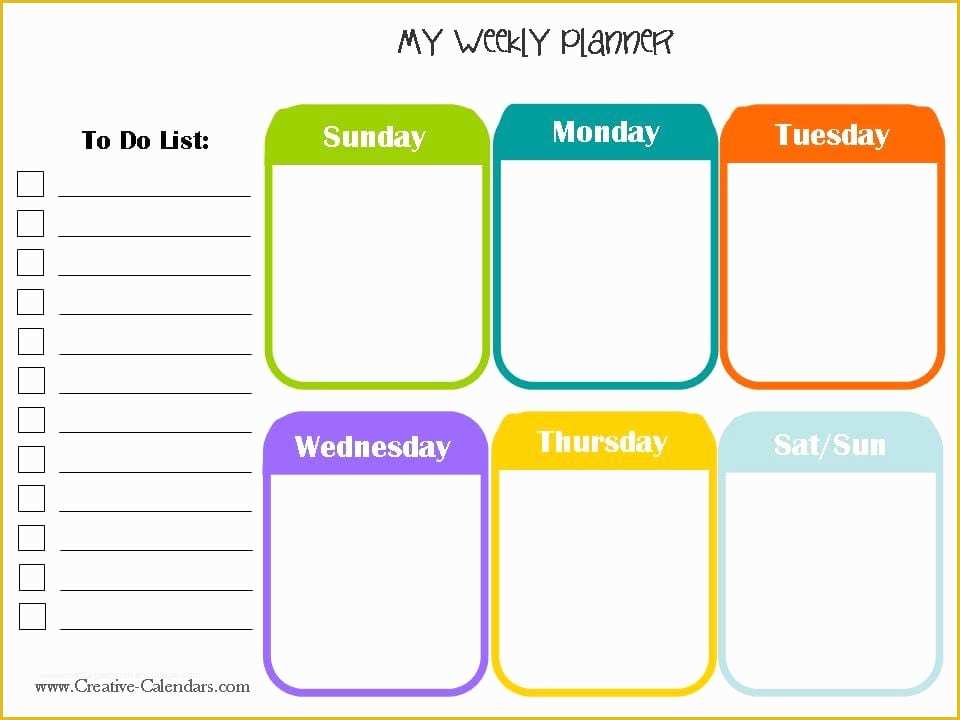 Free Weekly Planner Template Word Of 10 Weekly Planner Templates Word Excel Pdf formats