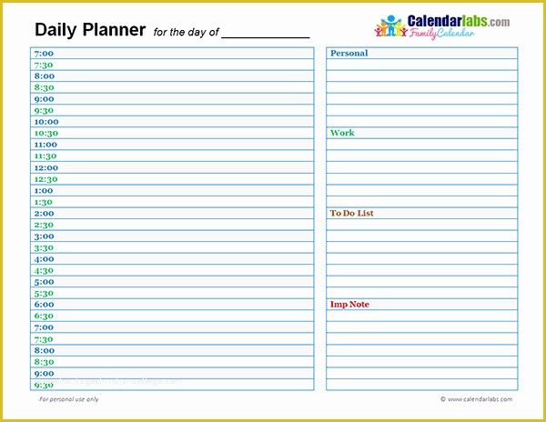 Free Weekly Planner Template Word Of 2018 Family Day Planner Free Printable Templates