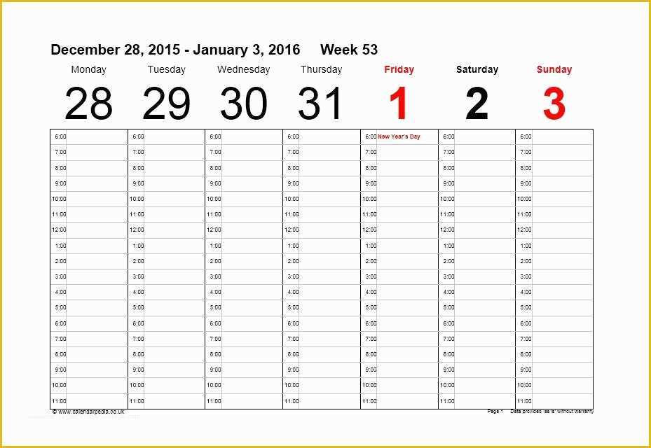 Free Weekly Planner Template Word Of 26 Blank Weekly Calendar Templates [pdf Excel Word