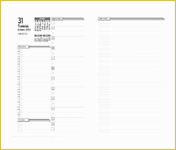 Free Weekly Planner Template Word Of 8 Free Daily Planner Templates In Microsoft Word Download