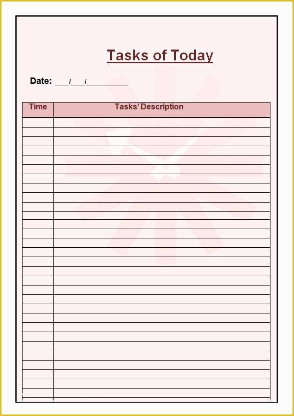 Free Weekly Planner Template Word Of Daily Planner Template 9 Download Documents In Pdf Word