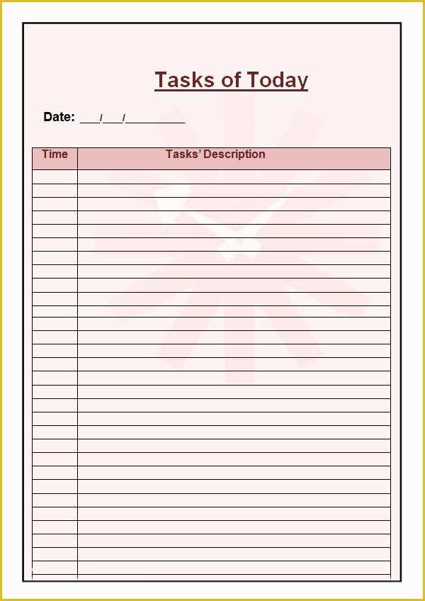 Free Weekly Planner Template Word Of Daily Planner Template 9 Download Documents In Pdf Word