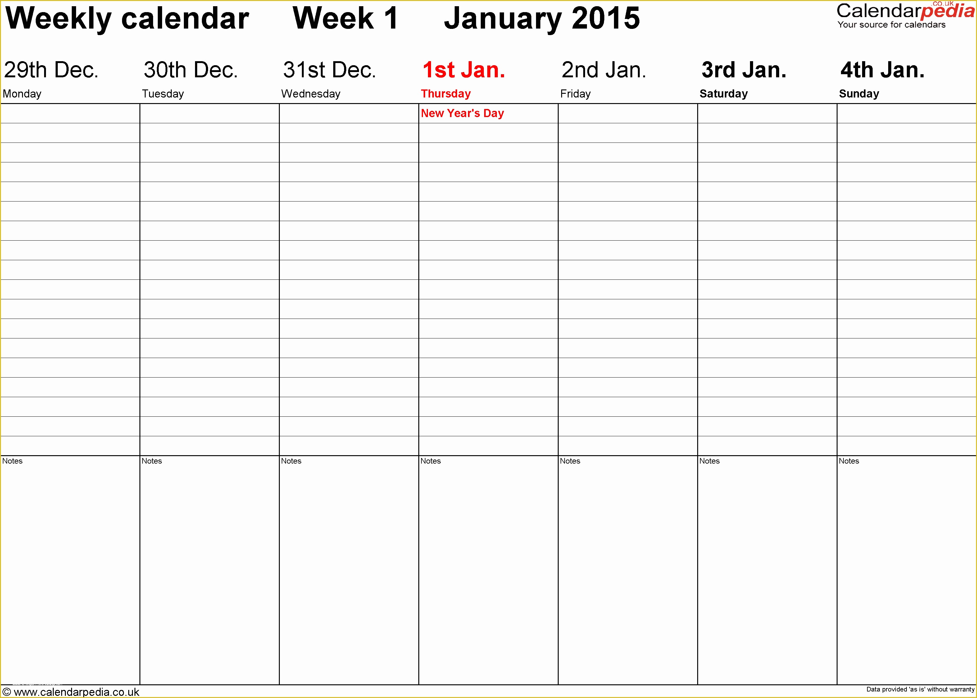 Free Weekly Planner Template Word Of Weekly Calendar 2015 Uk Free Printable Templates for Word