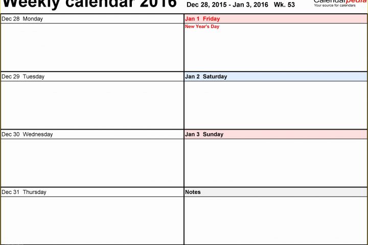 Free Weekly Planner Template Word Of Weekly Calendar 2016 Uk Free Printable Templates for Word