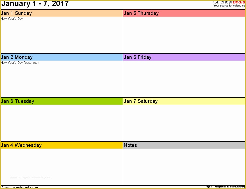 Free Weekly Planner Template Word Of Weekly Calendar 2017 for Word 12 Free Printable Templates