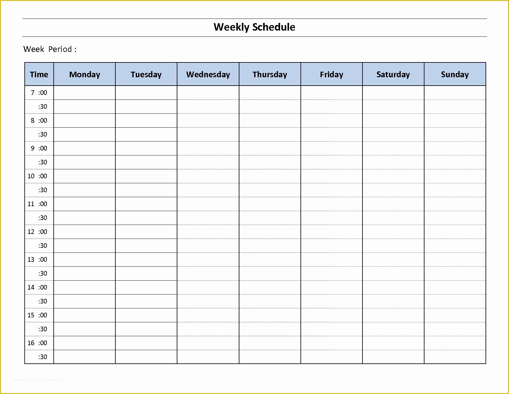 Free Weekly Schedule Template Of Construction Schedule Template Excel Free Download