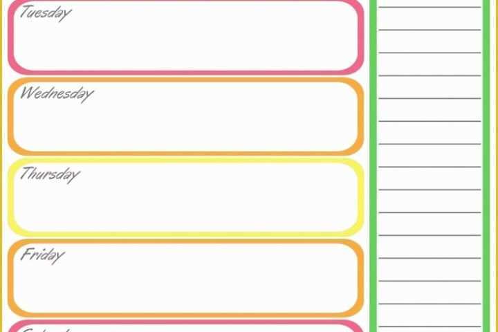 Free Weekly Schedule Template Of Home Management Binder Pleted Free Printables