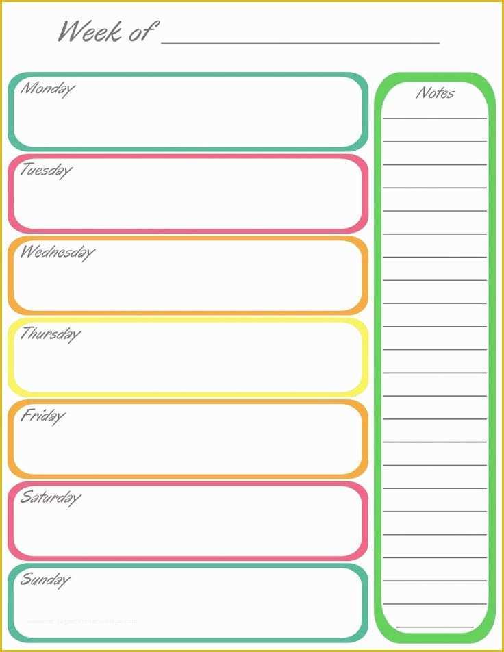 43 Free Weekly Schedule Template